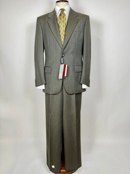 Completo anni ‘80 in covert verde/cachi (NOS) - tg. 48