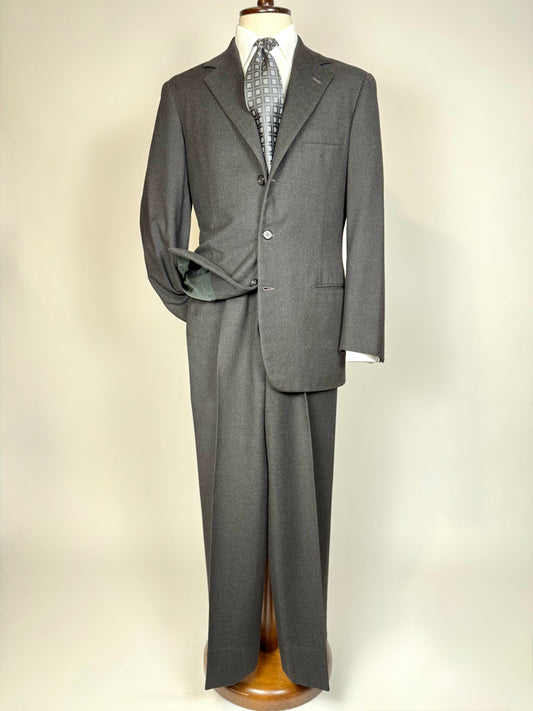 Completo anni ‘50/‘60 flanella antracite - tg. 46