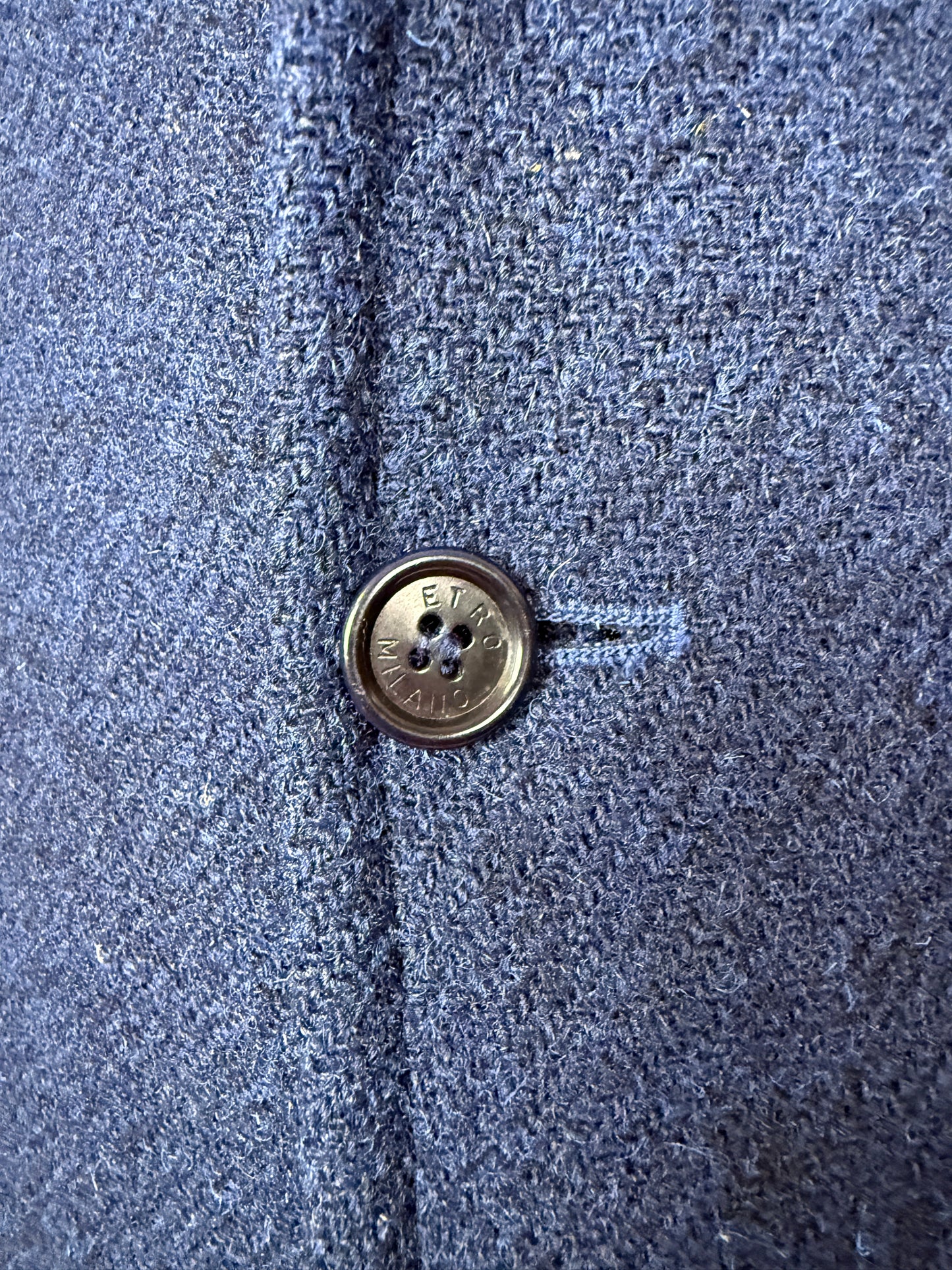 Giacca Etro tweed blu china - tg. 52