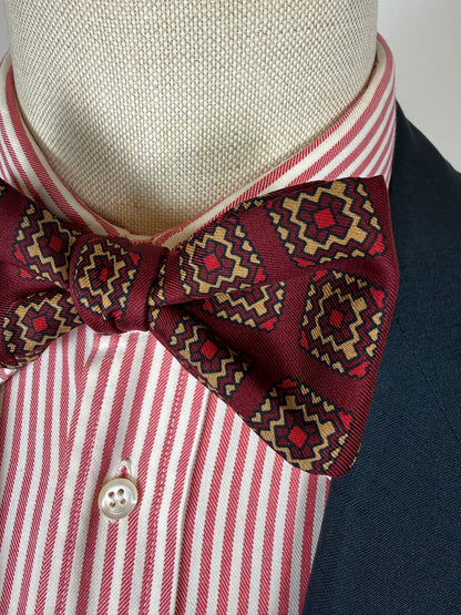 Papillon vintage bordeaux micro fantasia