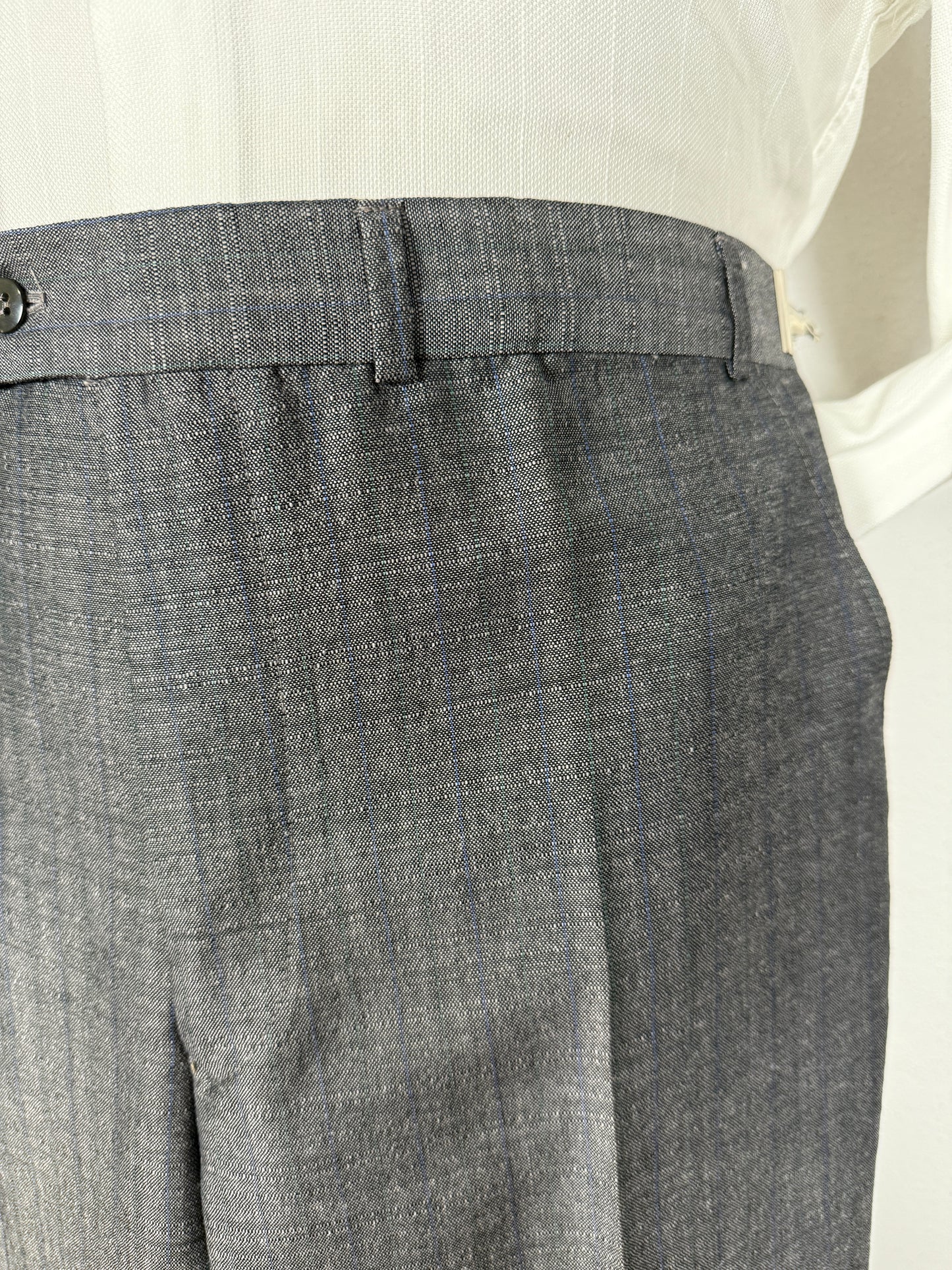 Pantalone anni ‘70 in fresco lana grigio (NOS) - tg. 48/50