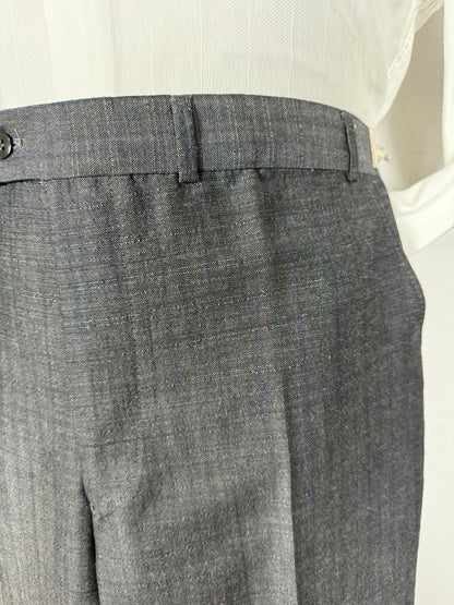 Pantalone anni ‘70 in fresco lana grigio (NOS) - tg. 48/50