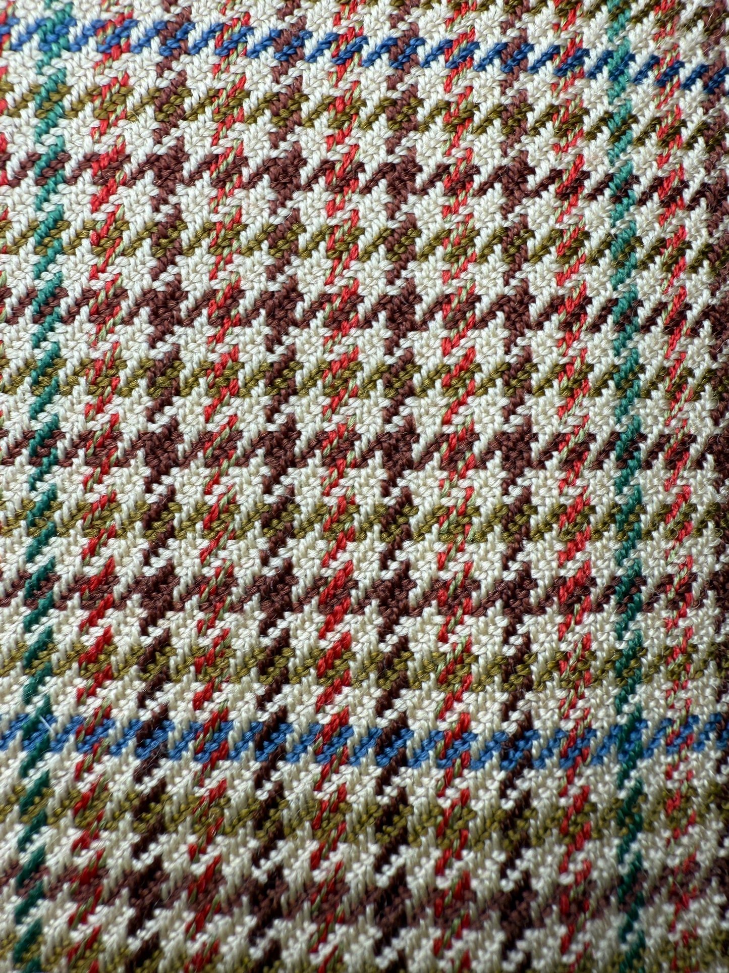 Giacca anni ‘80 pied-de-poule multicolore lana e cashmere - tg. 50/52