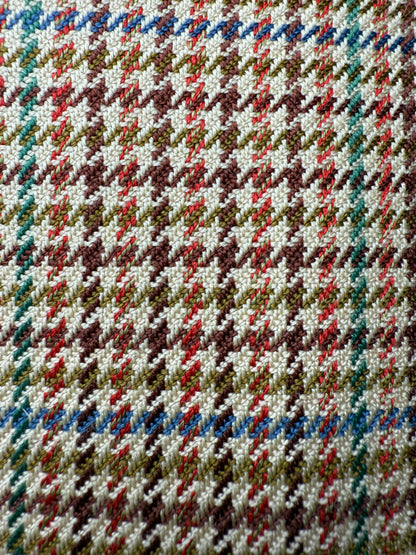 Giacca anni ‘80 pied-de-poule multicolore lana e cashmere - tg. 50/52