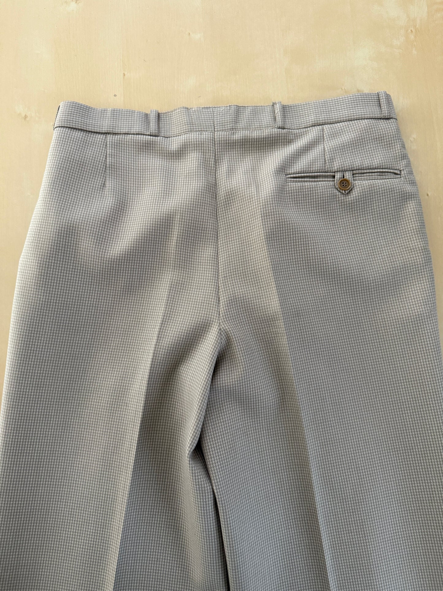 Pantaloni flanella pettinata pied-de-poule - tg. 48