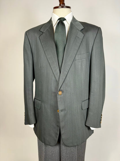 Giacca Yves Saint Laurent anni ‘80 verde petrolio - tg. 52/54