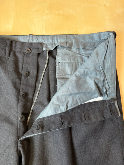 Completo sartoriale anni ‘60 flanella antracite micro spigato - tg. 54