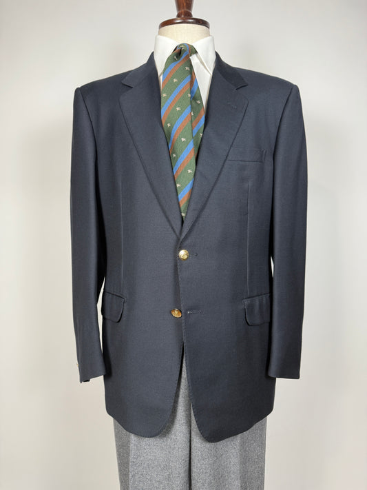 Blazer navy anni ‘80 in flanella - tg. 54