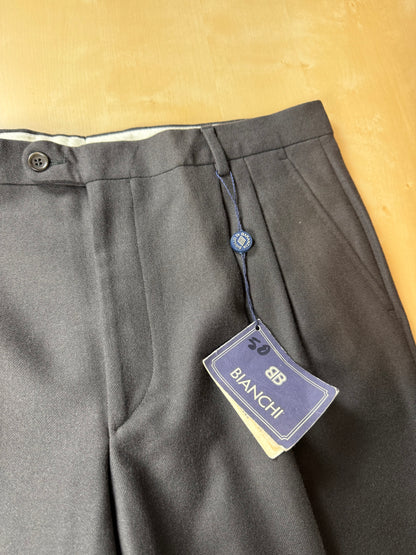 Pantaloni flanella verde scuro anni '80 (NOS) - tg. 48/50