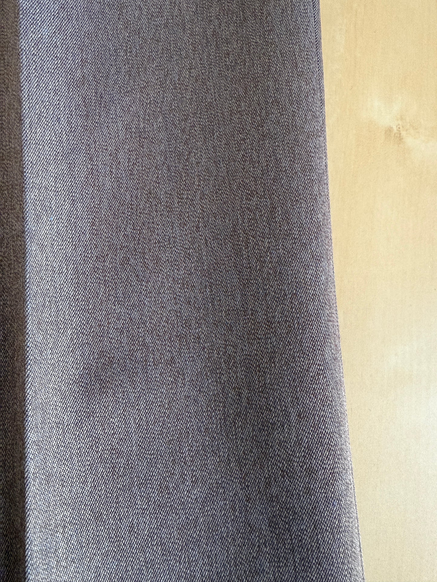 Pantaloni sartoriali anni ‘70 in twill pettinato marrone chiaro (NOS) - tg. 46