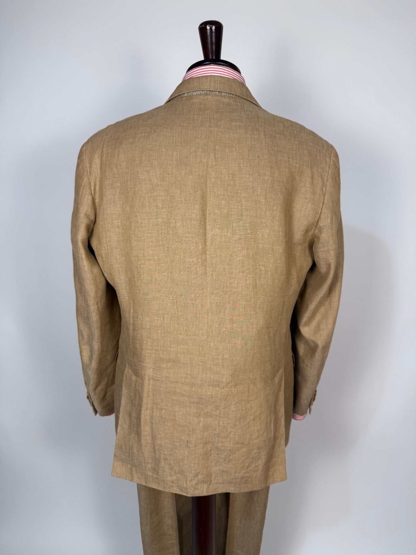 Completo in lino sabbia anni '90 - tg. 50 drop 7