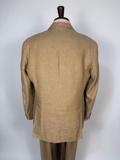 Completo in lino sabbia anni '90 - tg. 50 drop 7