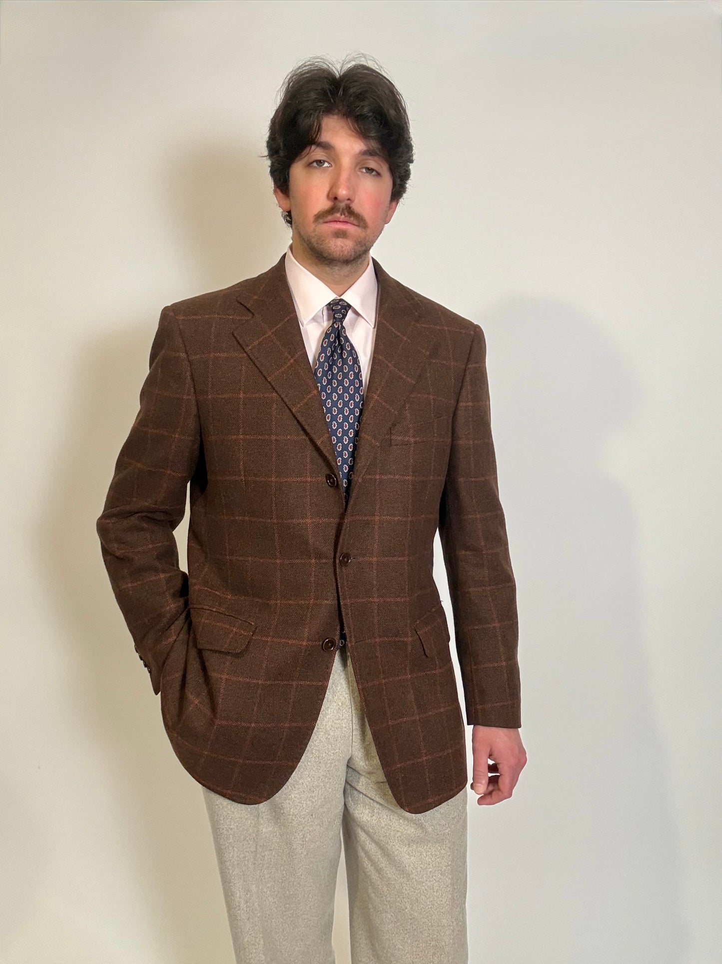 Giacca Lardini lana e cashmere finestrata - tg. 52