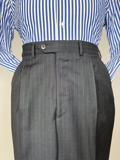 Completo Yves Saint Laurent anni ‘90 grigio gessato - tg. 54/56