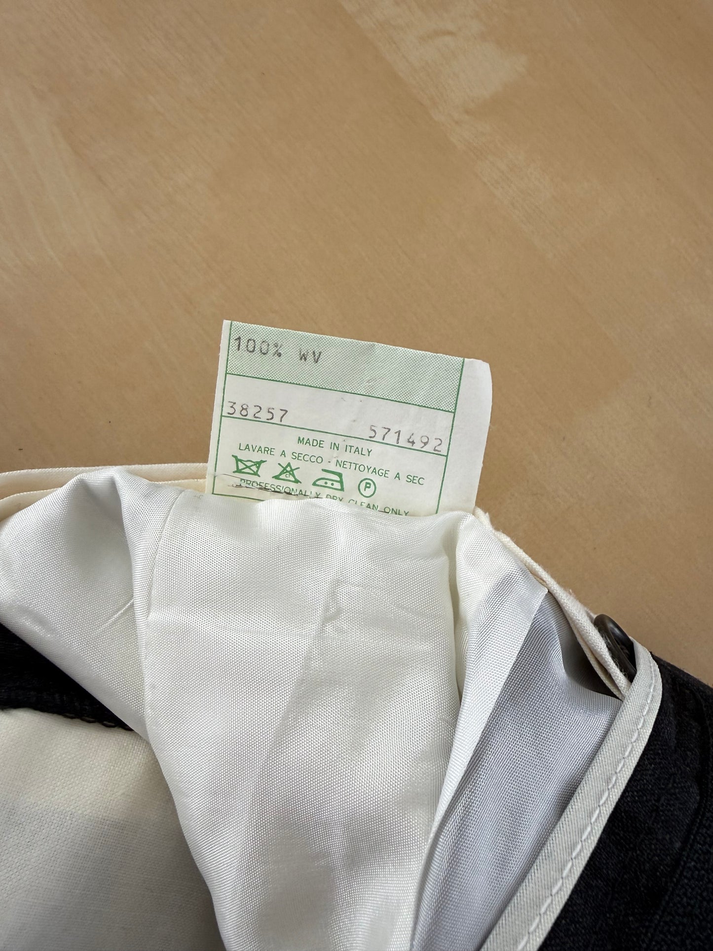 Pantaloni fresco lana grigio antracite anni '80 (NOS) - tg. 46/48