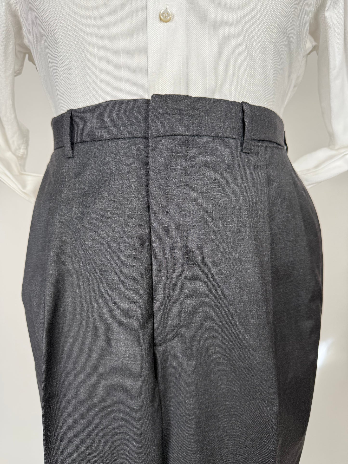 Completo sartoriale flanella pettinata grigio antracite - tg. 52/54, drop basso