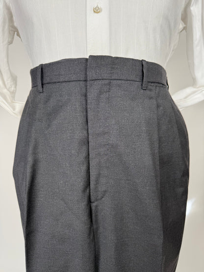 Completo sartoriale flanella pettinata grigio antracite - tg. 52/54, drop basso