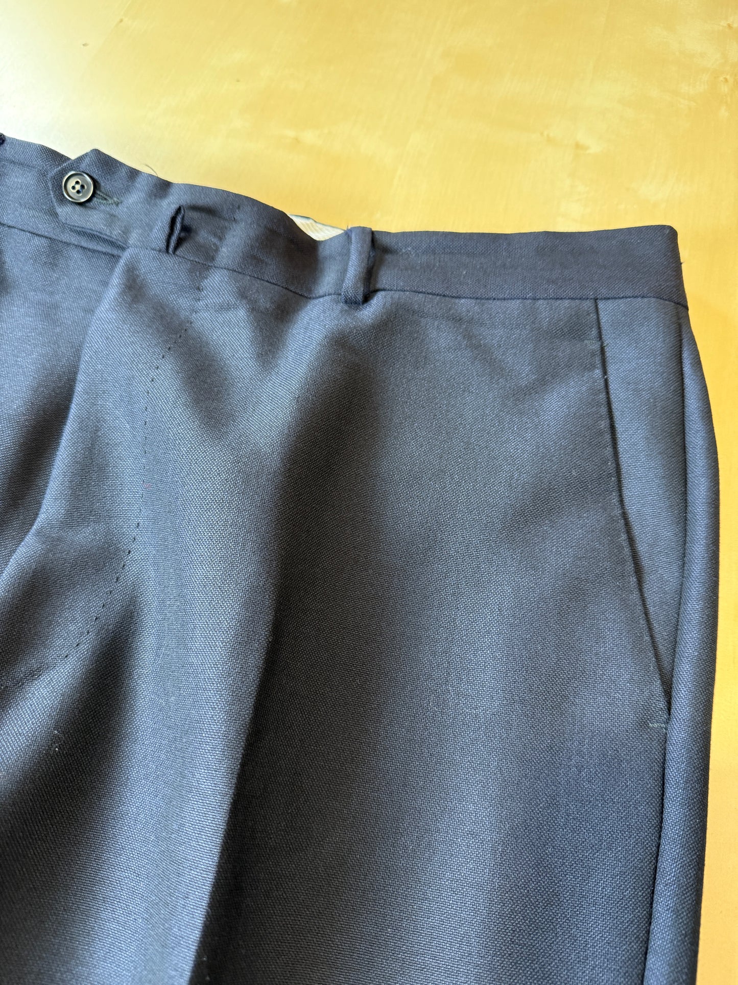 Completo blu tessuto Ermenegildo Zegna lana e mohair - tg. 56