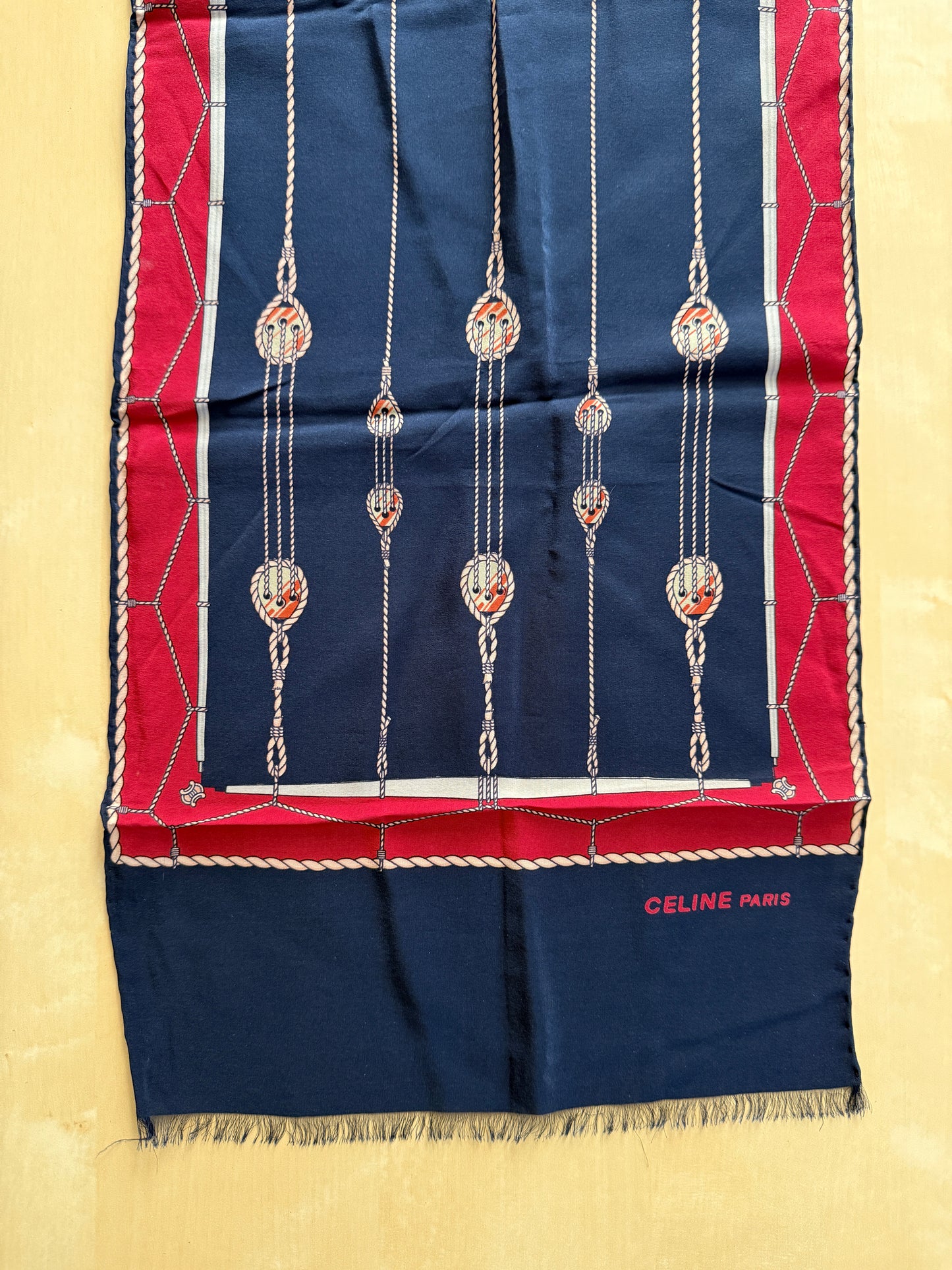 Sciarpa Céline vintage in seta