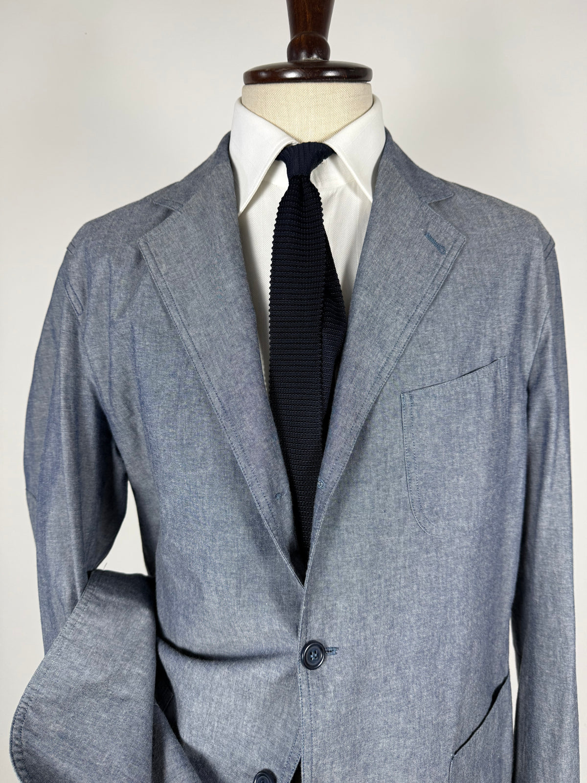 Giacca estiva De Paz in cotone chambray - tg. 58