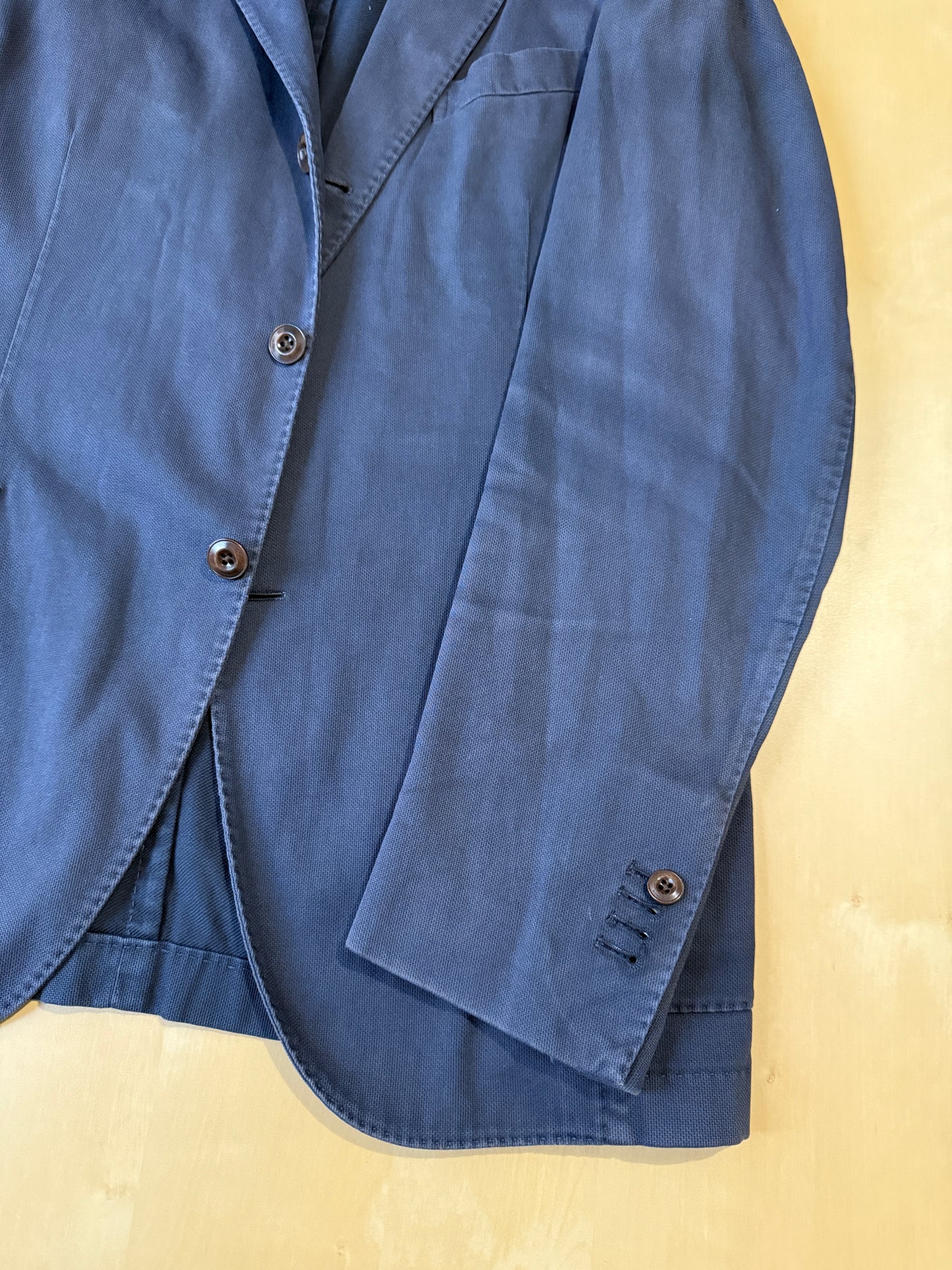 Giacca Boglioli destrutturata in piquet di cotone blu - tg. 54/56