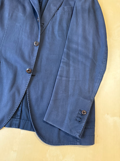 Giacca Boglioli destrutturata in piquet di cotone blu - tg. 54/56