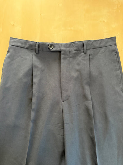 Completo Armani anni '90 fresco lana grigio petrolio - tg. 54