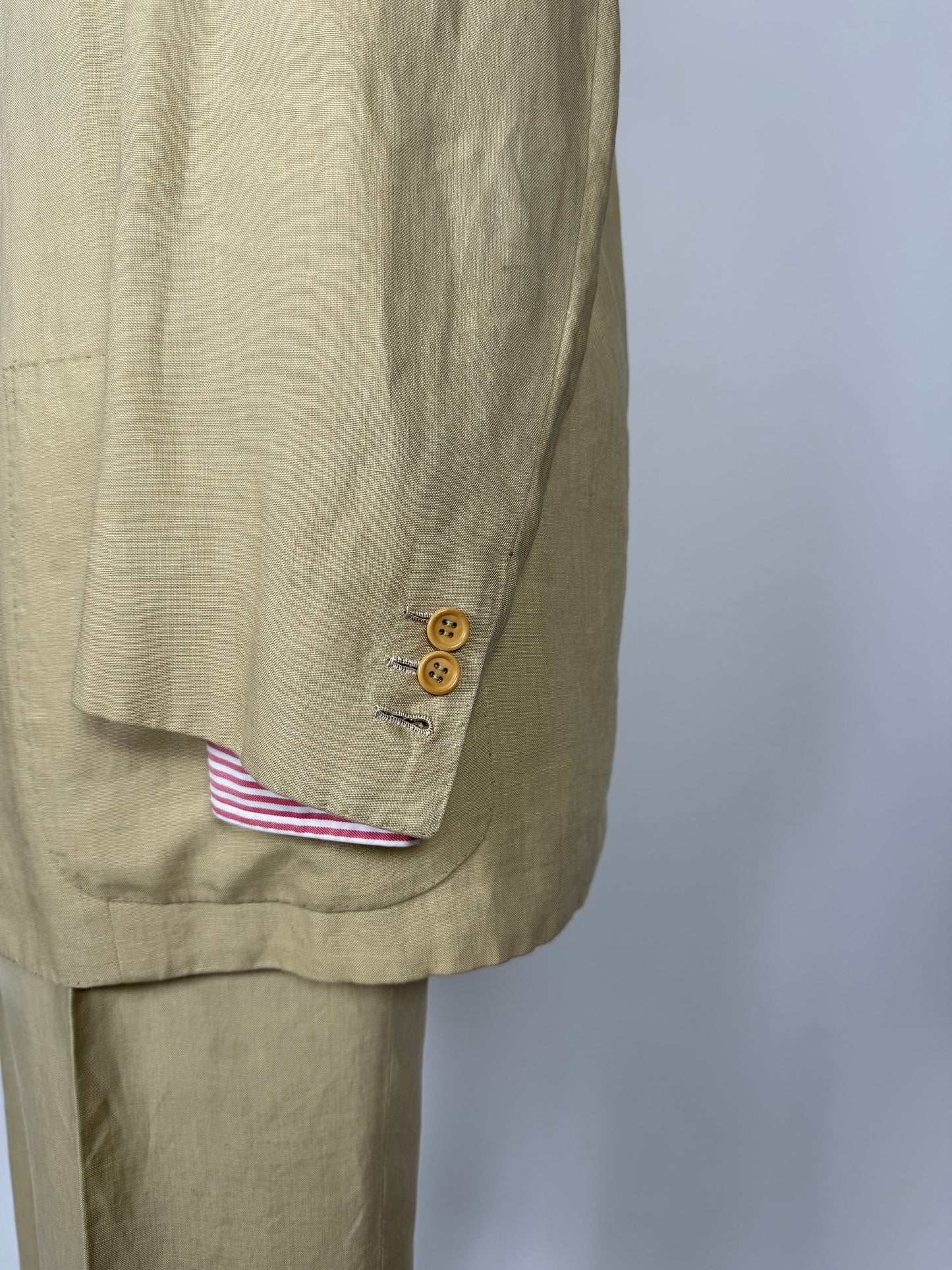 Completo sartoriale A. Graneri lino beige - tg. 60/62