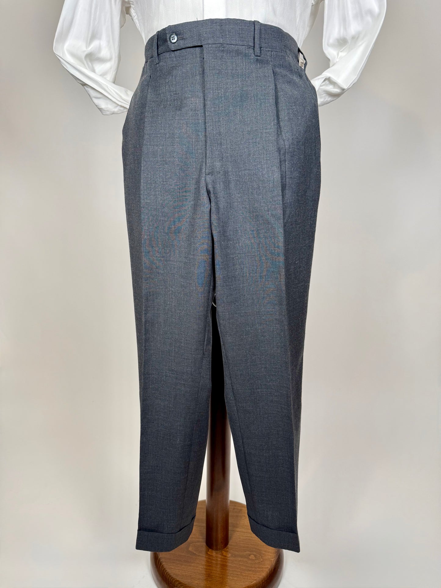 Pantaloni sartoriali fresco lana antracite - tg. 52