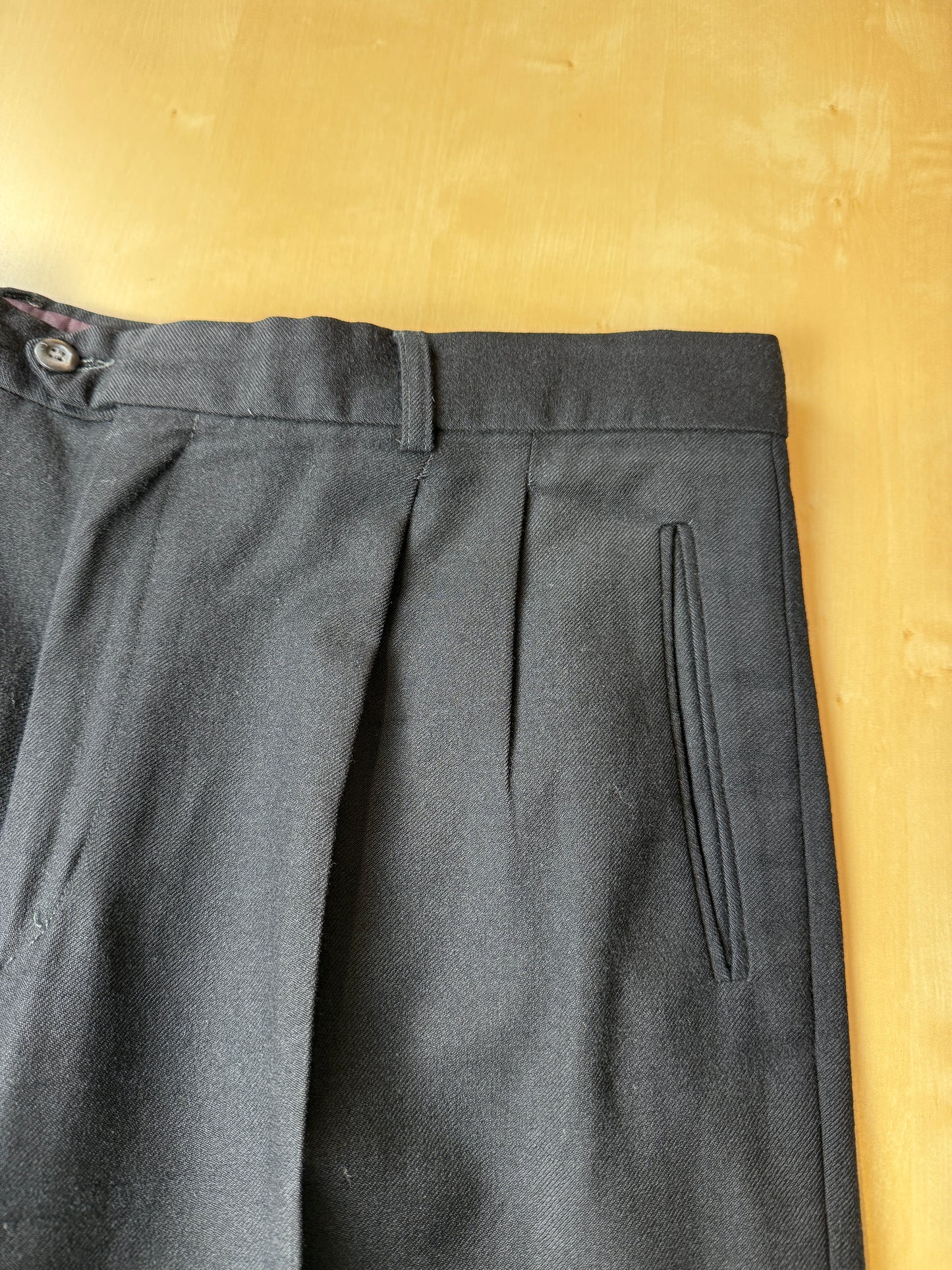 Pantaloni anni ‘80 flanella blu notte - tg. 52