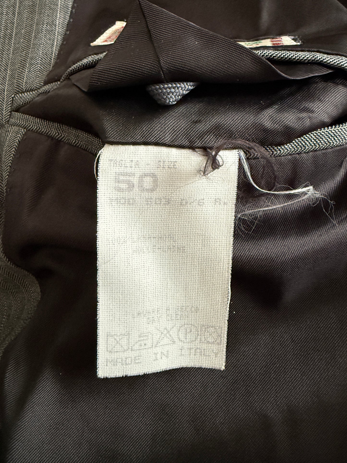 Giacca De Paz in fresco lana grigio spinato - tg. 50