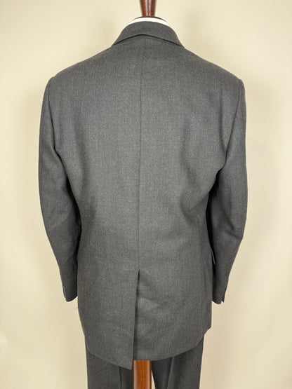 Completo Missoni anni ‘90 in flanella grigio antracite - tg. 48/50