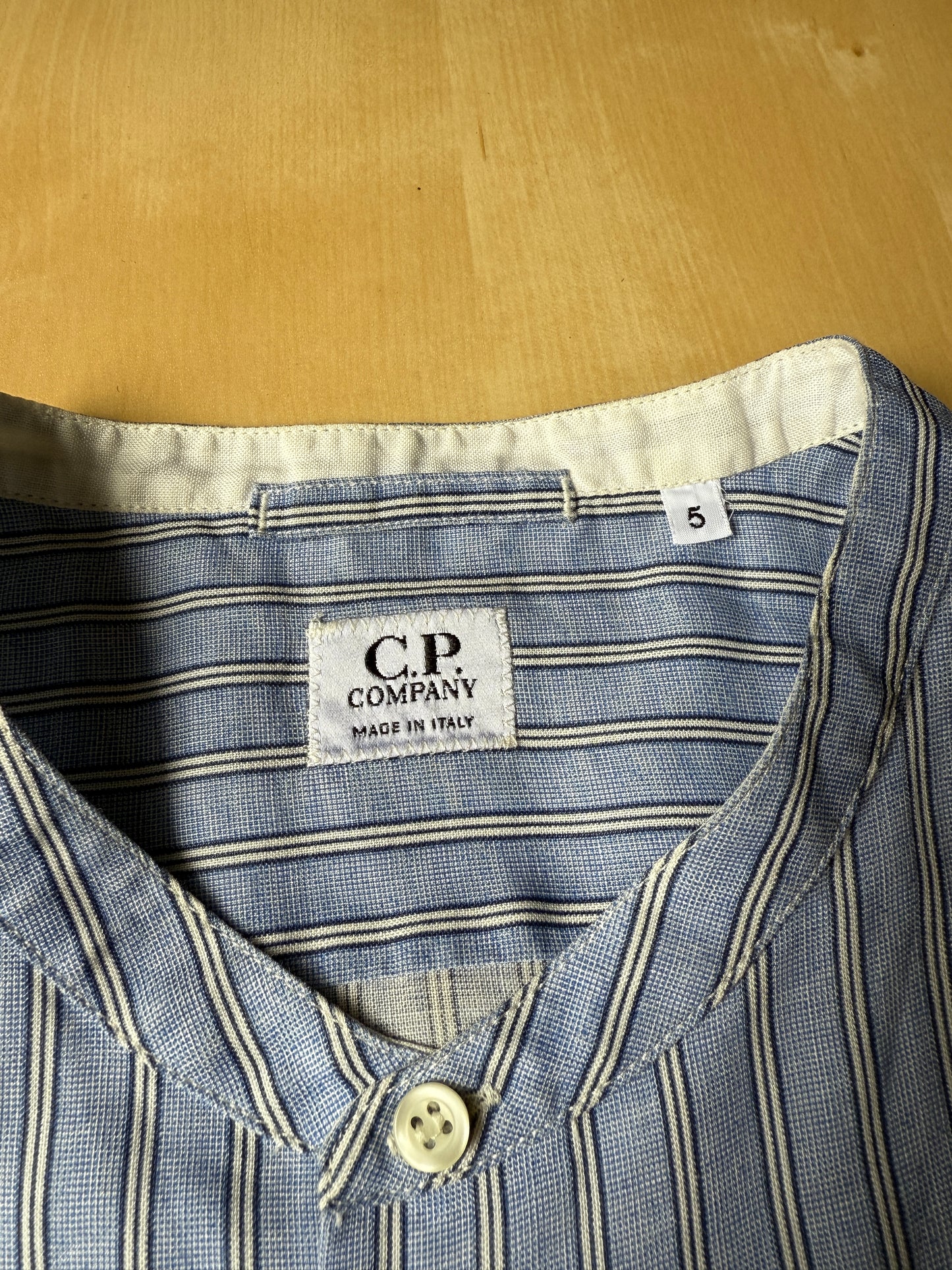 Camicia CP company in ramia con collo coreano (SS 2004) - L