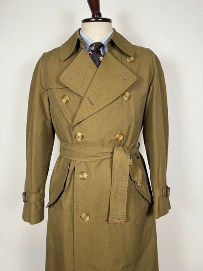 Trench Burberrys anni ‘80 doppiopetto cotone senape  - tg. 48/50