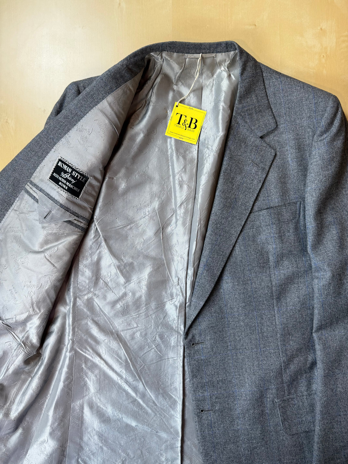 Giacca Brioni anni '80 flanella principe di Galles - tg. 52/54