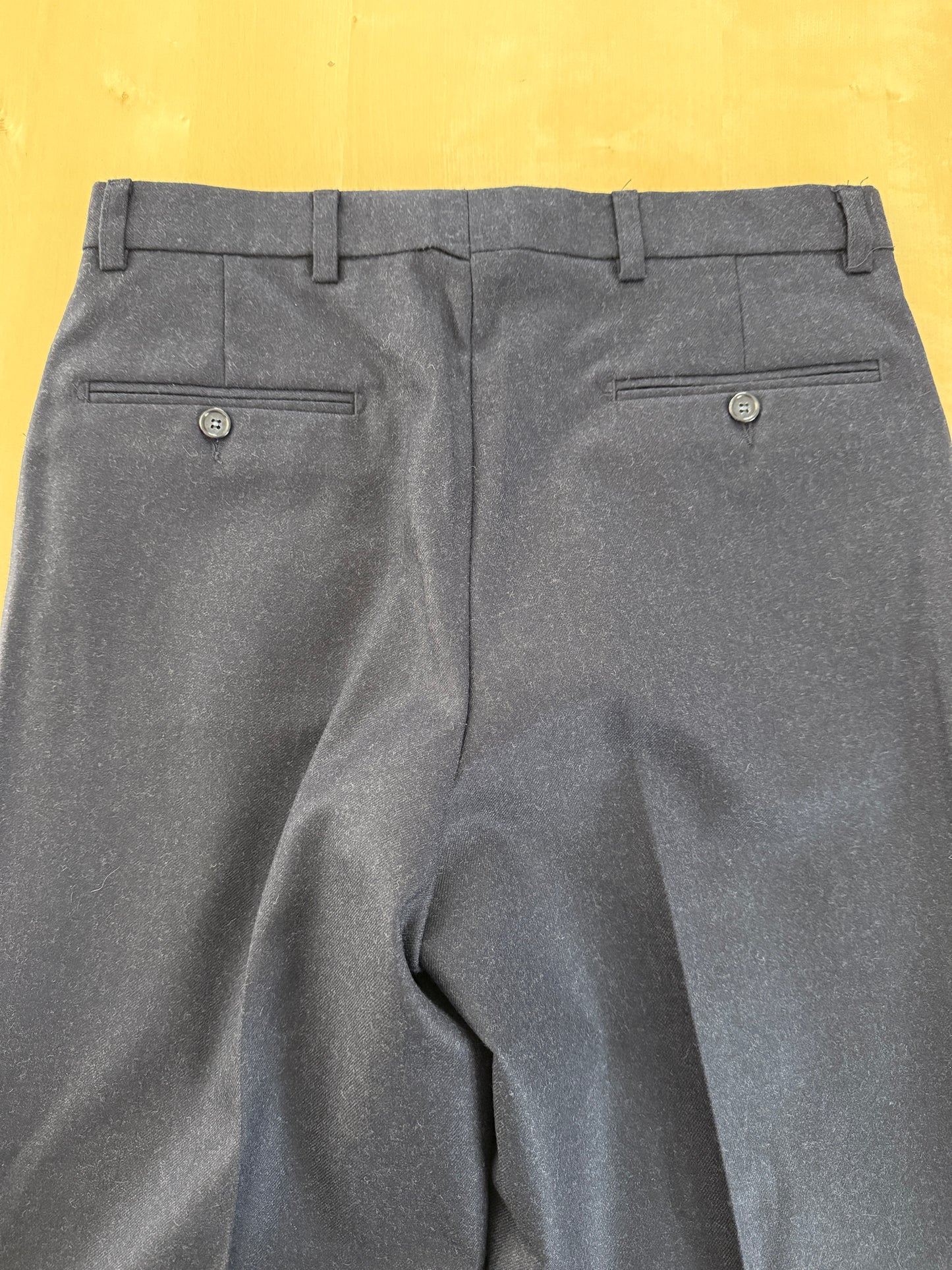 Pantaloni flanella blu tasche western (NOS) - tg. 48