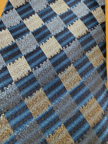 Cravatta Etro losanghe azzurro jacquard
