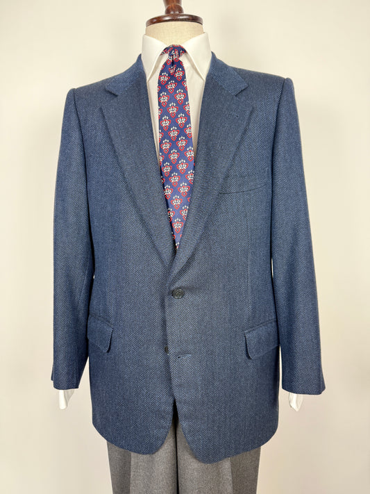 Giacca anni '90 spigato lana e cashmere Loro Piana - tg. 50/52