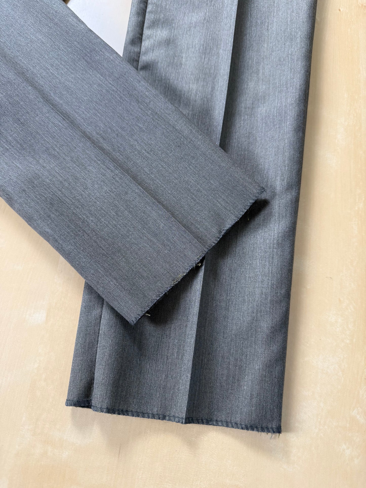 Pantaloni fresco lana verde scuro/cachi anni '80 (NOS) - tg. 46/48