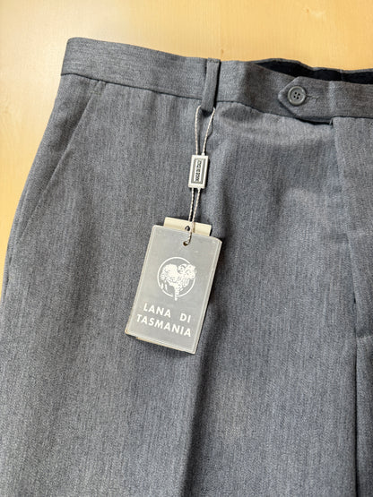 Pantaloni anni ‘90 flanella pettinata grigio chiaro (NOS) - tg. 52/54