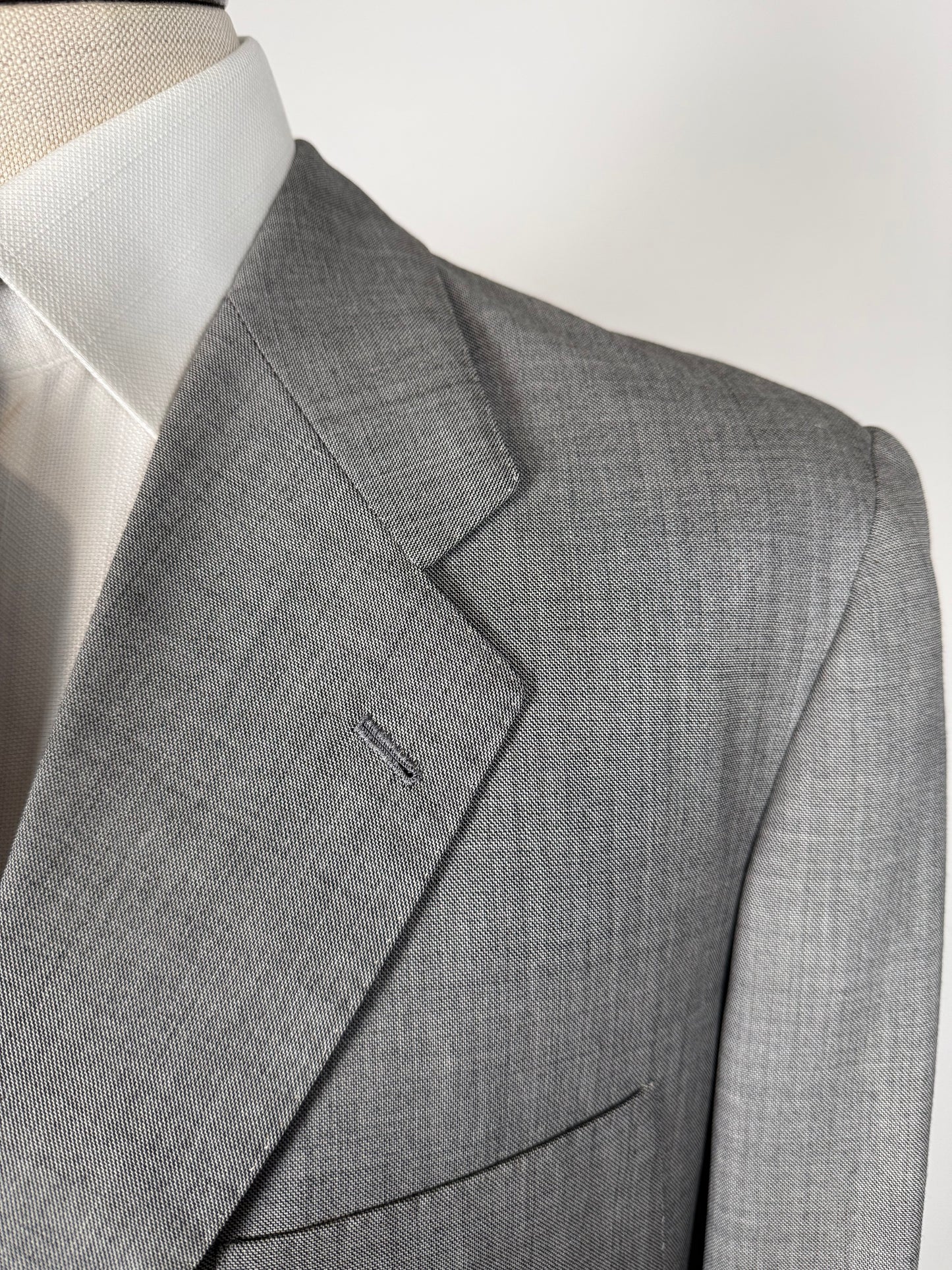Giacca sartoriale anni '70 in grisaglia pettinata - tg. 50