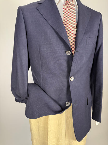 Giacca Aquascutum estiva hopsack blu- tg. 48