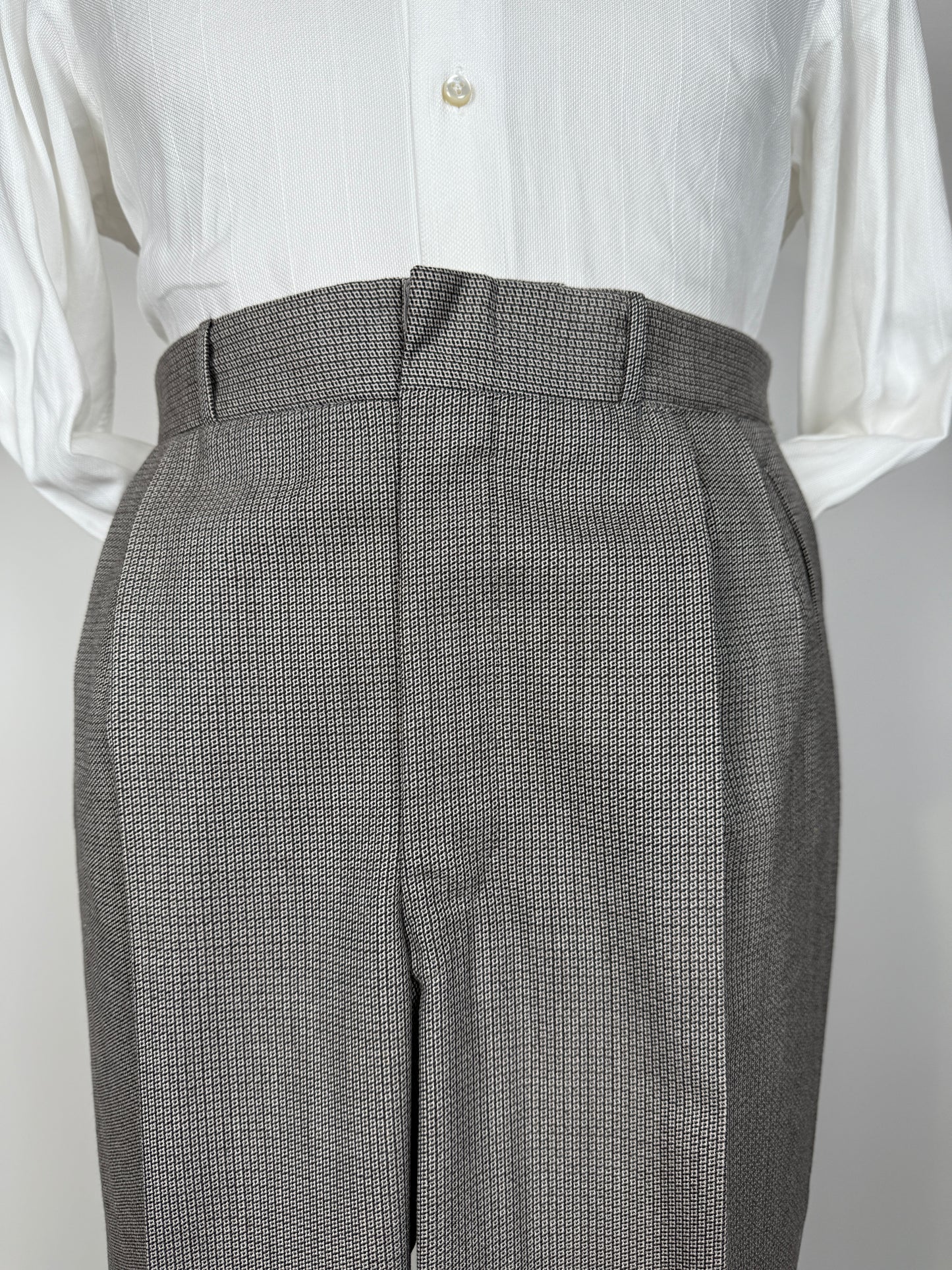 Pantaloni sartoriali anni ‘60/‘70 occhio di pernice - tg. 52