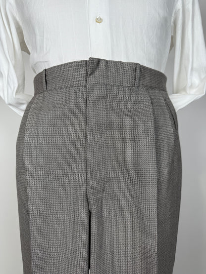 Pantaloni sartoriali anni ‘60/‘70 occhio di pernice - tg. 52