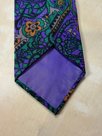 Cravatta Missoni vintage viola jacquard