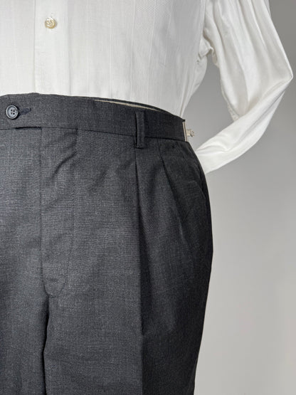 Pantaloni fresco lana grigio antracite - tg. 50