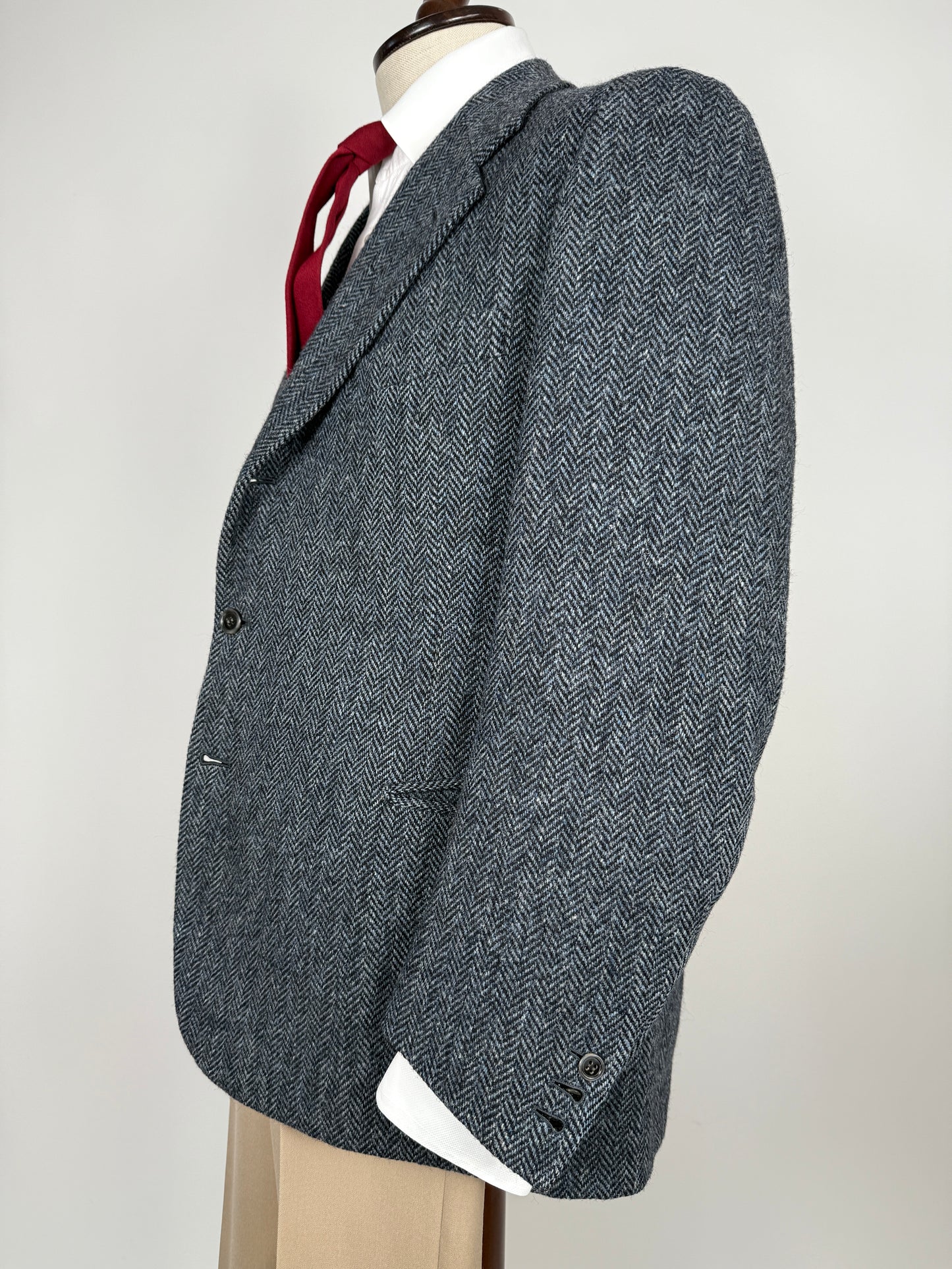 Giacca sartoriale Prandoni Milano in Harris Tweed - tg. 52, drop basso