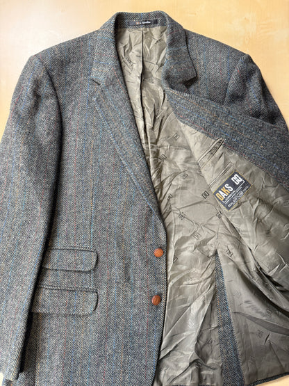 Giacca Daks shetland tweed spigato - tg. 52/54
