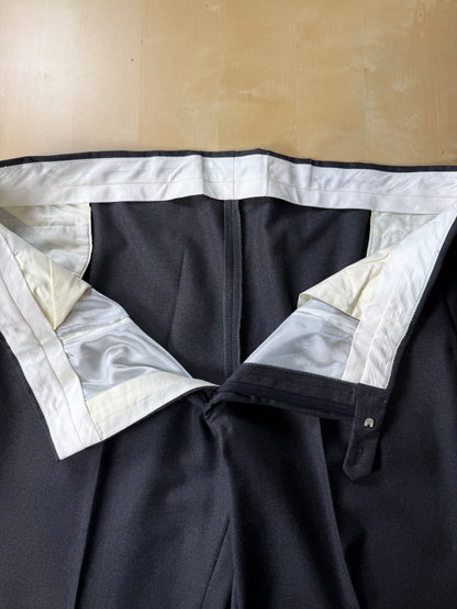 Completo sartoriale flanella inglese grigio antracite - tg. 62 corta drop 0