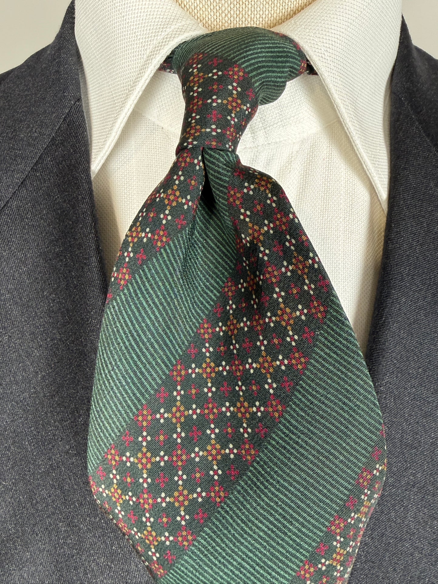 Cravatta Armani righe regimental verde